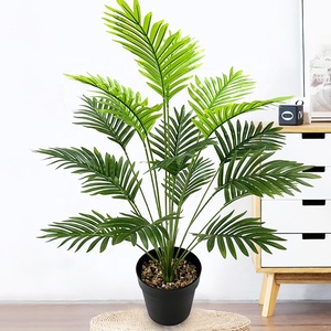 Arbre artificiel Monstera vert 42 pouces, branche longue de 5 à 8 ans, fausse plante tropicale en plastique, élément décoratif vert pour jardin et intérieur - Product Image 6
