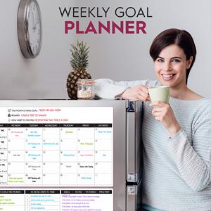 Tableaux blancs effaçables à sec personnalisés enfants adultes planificateur tâches ou liste d'épicerie magnétique calendrier d'objectif effaçable à sec pour réfrigérateur aimant - Product Image 6