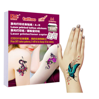Papel de Transferencia Transparente Blanco Imprimible Ecológico Perfecto para Tatuajes Temporales, Compatible con Impresoras Láser e Inyección de Tinta, Personalizable