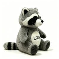 Fourrure pelucheuse grise moyenne, douce et moelleuse, patte grise foncée, petits yeux ronds noirs, nez boutonné noir et fines moustaches blanches.