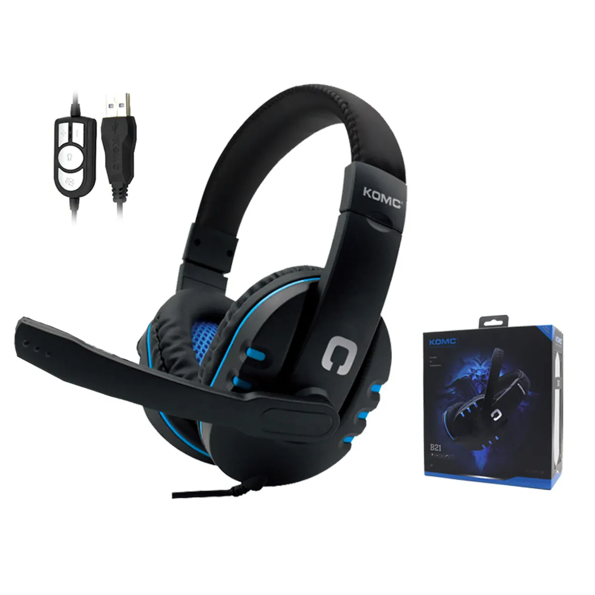 Shenzhen Top selling USB Gaming Headphones 7.1 Surround Sound Computer Earphones Games Headset with Microphone for PC Gamer