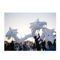 Dragon gonflable géant de 2025 Offre Spéciale, dragon blanc gonflable pour la publicité