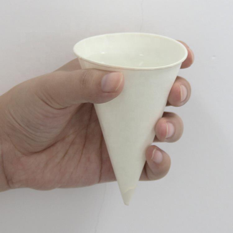 Gobelets d'eau jetables 3.7 OZ, 100% pièces, papier conique blanc, peut être personnalisé, vente en gros