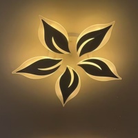 Plafonnier LED moderne en fer et acrylique avec télécommande/application, intensité réglable pour salon, chambre, restaurant 2026
