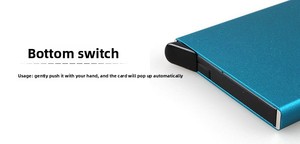 Cartera Minimalista de Aluminio de Alta Calidad con Bloqueo RFID, Impresa con Láser, <span class=keywords><strong>para</strong></span> Tarjetas de Crédito, Ideal <span class=keywords><strong>para</strong></span> Negocios - Product Image 3