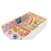 Parc d'attractions d'aventure de luxe pour enfants, installations de terrain de jeux intérieur, centre commercial, toboggans