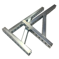 Support mural robuste pour mini-split, bras de support triangulaire pour condenseur de climatiseur et unités de pompe à chaleur