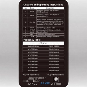 Receptores de Video FPV VRX BOX 3.3G 1.2G 1.7G 2.7G 5.8G 7.2G para Drones de Carreras - Product Image 5