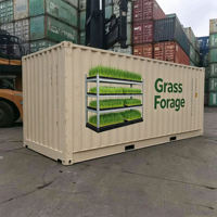 Conteneur intelligent de culture aéroponique pour aliments du bétail, armoire à fourrage avec pompe pour la culture intérieure d'herbe d'orge