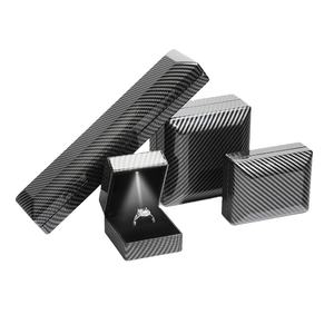 WeiMei caja de collar de luz caja de embalaje de joyería LED acabado brillante cajas de joyería de plástico sólido caja de joyería led - Product Image 1