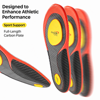 Semelles intérieures en polyuréthane NADUN avec soutien de la voûte plantaire pour chaussures de basketball homme/femme, haute résilience, absorption des chocs, antibactériennes