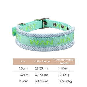 Kerah Anjing Kucing dengan Gesper Pin, 4 Warna, Lapisan Bernapas Model Sarang Lebah, Dekorasi Bordir Huruf, Tahan Lama & Bergaya - Product Image 5