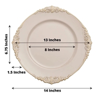 Assiettes de présentation décoratives pour mariage, noires, roses, dorées, utilisables pour le dîner