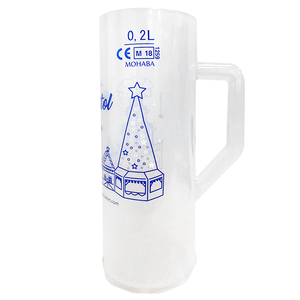 Ev için 200ML gıda sınıfı plastik şampanya bardak isı direnci yaratıcı kullanımlık bira Stein - Product Image 4