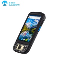 Biglistream-lecteur d'empreintes digitales portable Android, sans fil, biométrique, portatif, avec pda, lecteur d'empreintes digitales, 1D, 2D, scanner de codes-barres, pour vérification Voter