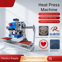 Machine de presse à chaud pneumatique à double tête facile à utiliser pour l'impression de mini logos sur vêtements