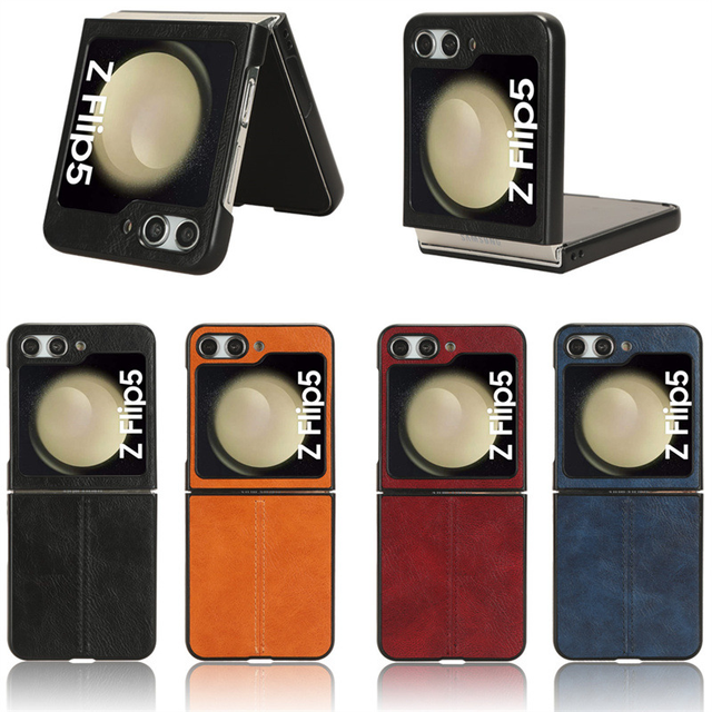 Hot Selling Factory Leather Phone Back case for samsung Galaxy Flip 5 6 Flip3 Flip6 Flip4 Back Mobile Phone Cover