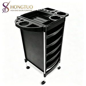 Carrito de Belleza y Peluquería Multicapa Z, Carrito de Almacenamiento Móvil de Cinco Niveles para Salón de Belleza - Product Image 1