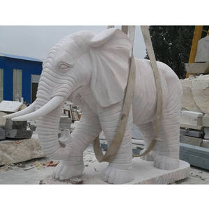 Outdoor Garden Ornament elefante di pietra fontana - Product Image 4