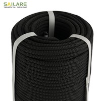 Corde de sécurité statique haute ténacité durable de 8 mm, 10 mm, 12 mm pour travaux industriels en hauteur et espaces confinés