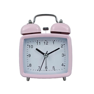 <span class=keywords><strong>Réveil</strong></span> en métal simple toutes saisons pour enfants Design traditionnel moderne du milieu du siècle avec affichage à aiguille pour la rentrée scolaire - Product Image 1