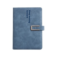 Carnet relié en cuir A3 à couverture rigide personnalisée avec boucle de logo 100 feuilles de reliure thermique pour enregistrement de réunions d'affaires de bureau