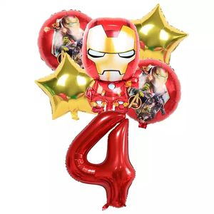 Ballon <span class=keywords><strong>de</strong></span> dessin animé <span class=keywords><strong>de</strong></span> super-héros 40 pouces pour enfants, décoration <span class=keywords><strong>de</strong></span> fête à thème joyeux anniversaire, jouets gonflables pour enfants, ballons <span class=keywords><strong>de</strong></span> douche - Product Image 4
