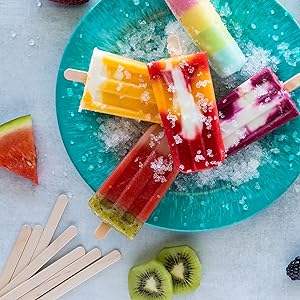 INTODIY Vente directe d'usine Bâtonnets de crème glacée en bois jetables pour bricolage Bâtonnets de sucettes glacées en bois naturel - Product Image 5