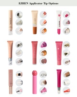 Contenedores de Brillo Labial Personalizados, 5000 Piezas MOQ, Tubo de Plástico Rosa para Bálsamo Labial con Aplicador