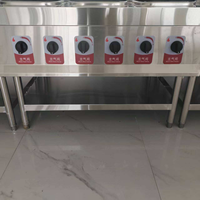 Cuisinière professionnelle autonome à 6 brûleurs au GPL/gaz naturel, directement de l'usine, pour restaurants et hôtels