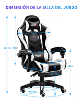 Chaise de bureau pour gamers Peru Chili populaire pc massage Silla Gamer Chaise de bureau stock moins cher Chaise de gaming avec repose-pieds JL prêt à expédier