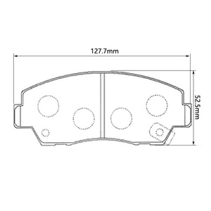 A-357WK Nouveau disque de frein avant semi-métallique ANTECH pour FORTA FZ6430 Box Bus Pickup MAZDA B2000 B2200 B2600 2WD 4WD - Product Image 5
