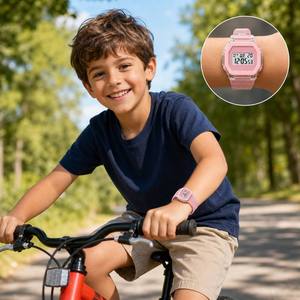 Orologio Digitale LED Rosa Traslucido con Display, Sveglia e Data, Carino <span class=keywords><strong>per</strong></span> Bambini, Regalo Direttamente dal Produttore - Product Image 4