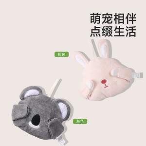 FaSoLa Cartoon Hand Towel Pink Rabbit Thickened Soft Absorbent Quick Dry For Home Kitchen Bathroom - Product Image 4