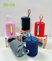 Haut-parleur portable sans fil pour extérieur avec subwoofer et lumière ambiante RGB, mini, alimenté par batterie