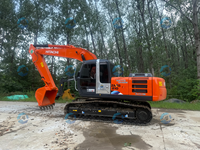Excavatrice sur chenilles d'occasion Hitachi Zaxis ZX200 20 tonnes, godet 1,0 m³, pour travaux routiers, machine d'origine japonaise, export FOB