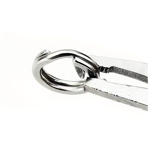 Acier inoxydable Double cercle fendu ouvert <span class=keywords><strong>carpe</strong></span> appâts matériel de pêche pêche anneau fendu connecteur - Product Image 4