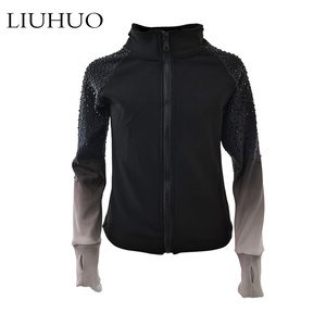 LIUHUO Custom Made Sportswear Skating Jacket Training Suit Set for Girls' Skating Training Age Training Children Gradient Color - Product Image 2