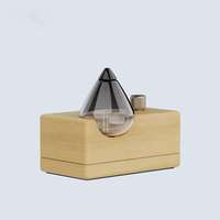 Diffuseur d'huiles essentielles portable USB sans eau, en bois et verre, pour table, avec étui de voyage, rechargeable, pour la maison, les voyages, cadeau