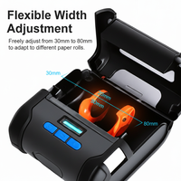 Imprimante d'étiquettes thermiques portable 80 mm ZM04, imprimante de reçus BT pour entrepôt, livraison, point de vente et petites entreprises