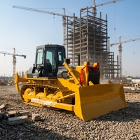Bulldozer Shantui SD16 d'occasion pour la construction routière et les travaux de terrassement, système hydraulique 14Mpa, faible pression au sol