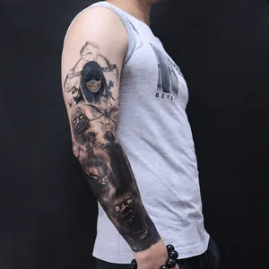 Sexy Body Art Temporäre Tattoo Aufkleber Black Arm Hände Schlange und Adler Tattoo Aufkleber