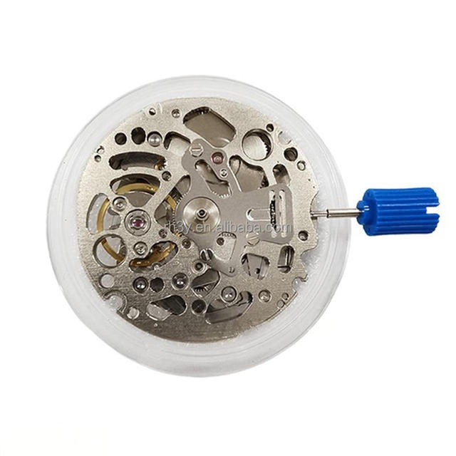 NH70 Japanese Automatic Skeleton Movement 3-Handed Wristwatch Mod Part with No Date Display
