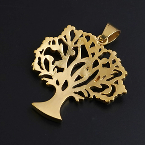 Collar Árbol de la Vida Chapado en Oro de 18K, Joyería para Mujeres y Hombres, Colgante Vintage de Cristal, Colgante Ecológico - Product Image 5