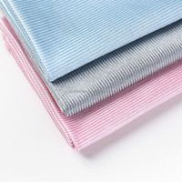 Éponge de nettoyage rapide pour vitres et miroirs, chiffons de nettoyage en microfibre, non pelucheux, sans bords, à poils longs et courts, en tissu éponge noir