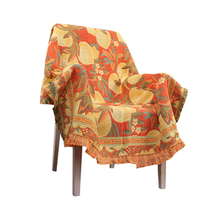 Bán buôn ấm cúng boho phong cách <span class=keywords><strong>Polyester</strong></span> dệt bông sofa chăn hoa động vật ném cho mùa thu cắm trại dã ngoại khách sạn - Product Image 1