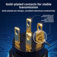 Tombol Stop Darurat Sakelar Tekan 16mm/22mm Cincin Peringatan 1no1nc Tombol Tekan Tahan Air Kontrol Lift dengan Penutup