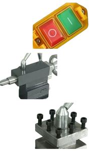 Torno de Banco Manual de Precisión, Torno y Fresadora Combinados, Torno y Fresadora Manual Versátil para Trabajar Metales - Product Image 6