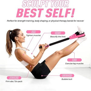 Nouvelle Conception Bandes de Résistance Durables 55 LB Tubes en Latex pour Yoga et Fitness avec Poignée et <span class=keywords><strong>Corde</strong></span> de Traction à Pédale - Product Image 6