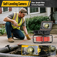 Caméra d'inspection industrielle pour canalisations d'égout, 32 Go DVR 1080P, auto-nivelante, 512 Hz, 50 m, vidéo, endoscope